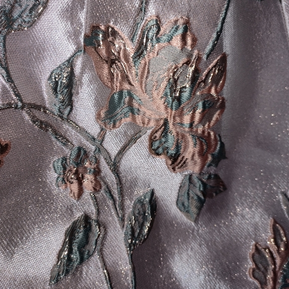 Puff long puffy sleeve mini floral dress small - Picture 5 of 6